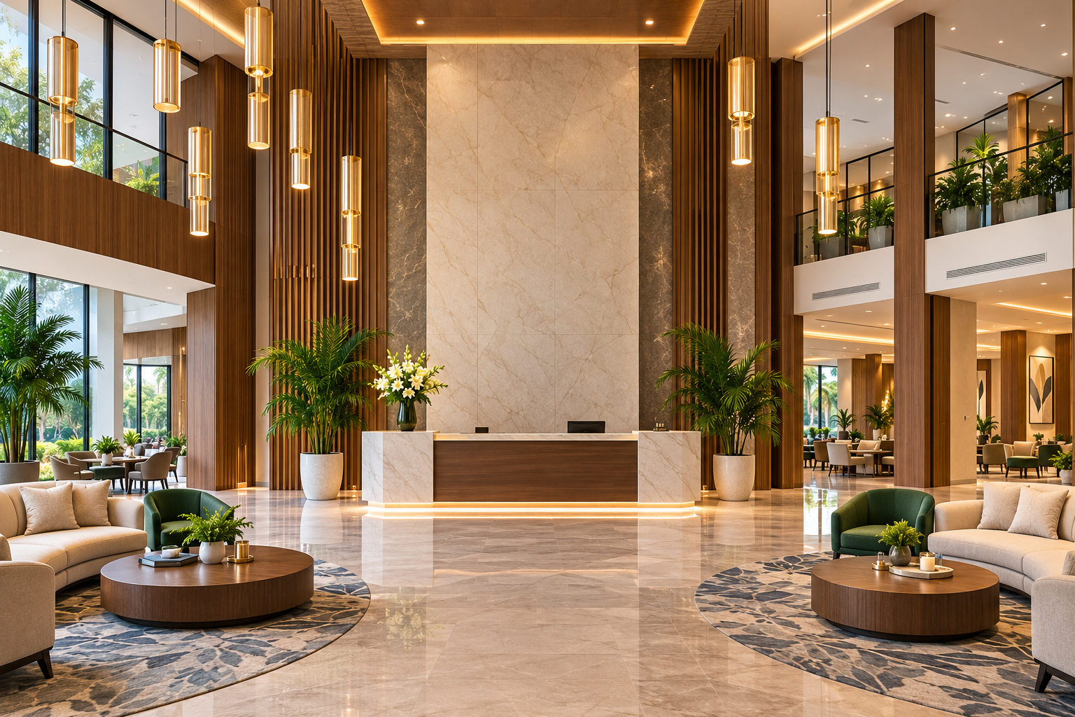 Lorvens Club luxury reception and lobby